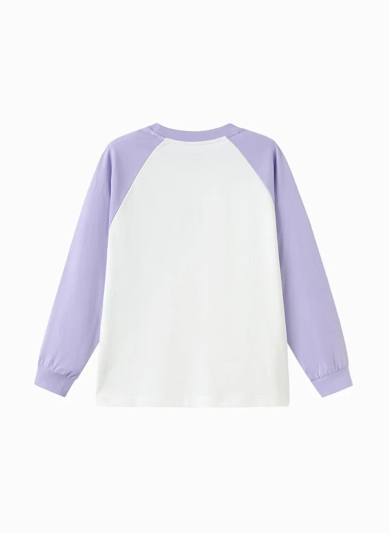 Balabala  Kids Unisex Round v-neck long-sleeved T-shirt  | Best Price UAE